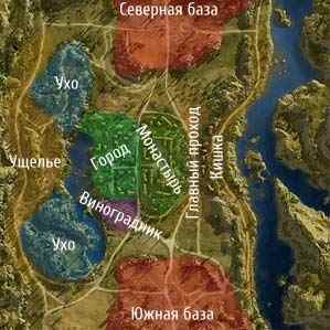 World of Tanks карта Монастырь