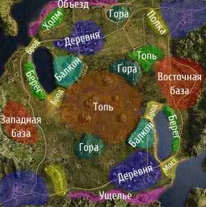 карта Торь - маршруты