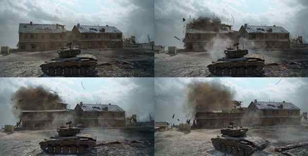 движок хавок в World of Tanks - разрушение объектов