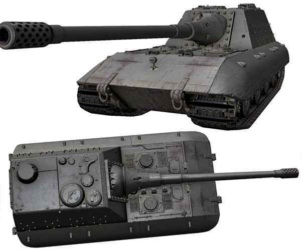 Новая HD модель танка Jagdpanzer E 100 из игры World of Tanks