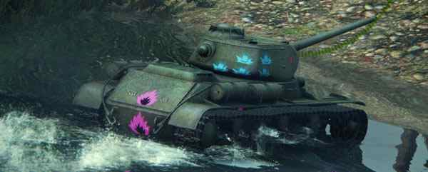 Танки World of Tanks с зонами пробития топливных баков и боеукладки